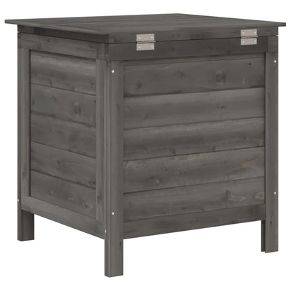 vidaXL Garden Storage Box Anthracite 50x49x56.5 cm Solid Wood Fir