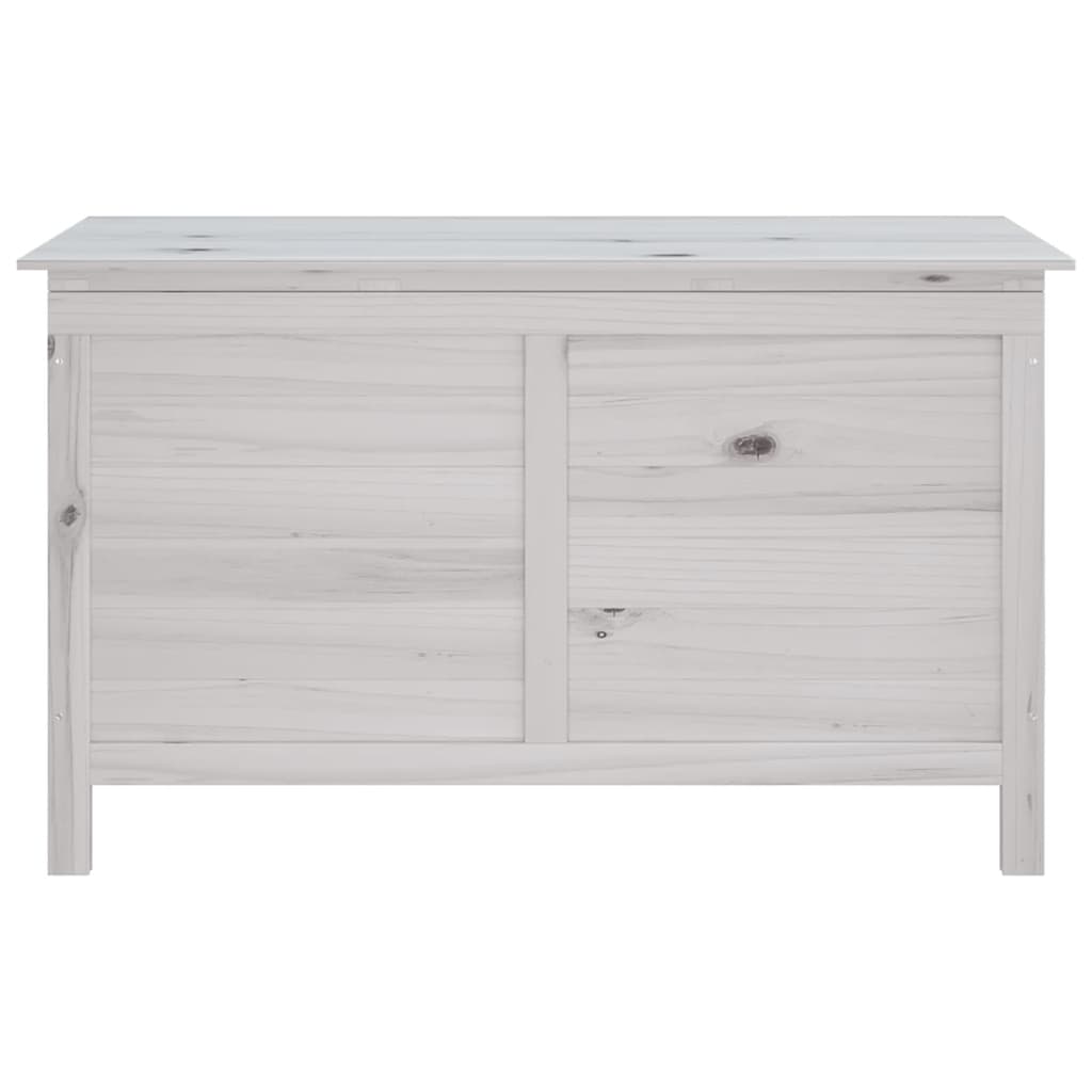 vidaXL Garden Storage Box White 99x49.5x58.5 cm Solid Wood Fir