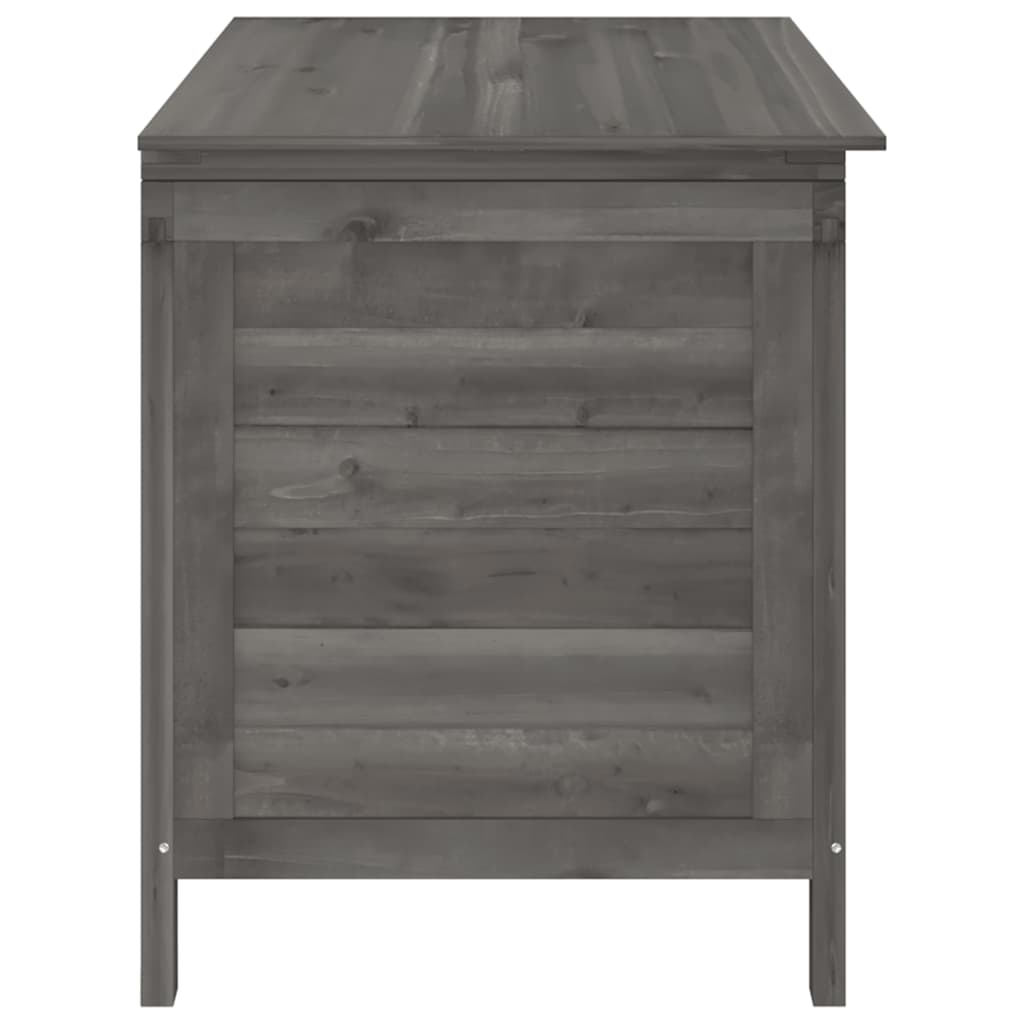 vidaXL Garden Storage Box Anthracite 99x49.5x58.5 cm Solid Wood Fir