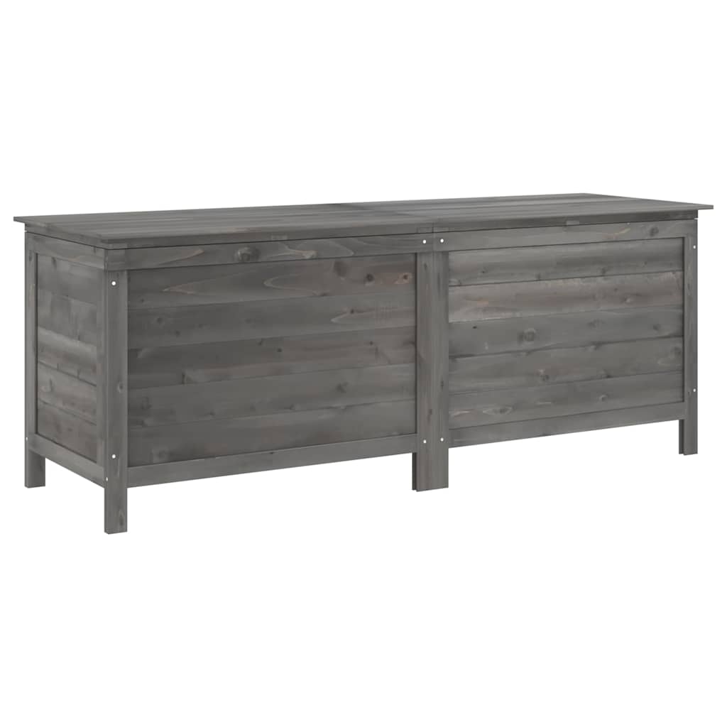 vidaXL Garden Storage Box Anthracite 150x50x56.5 cm Solid Wood Fir