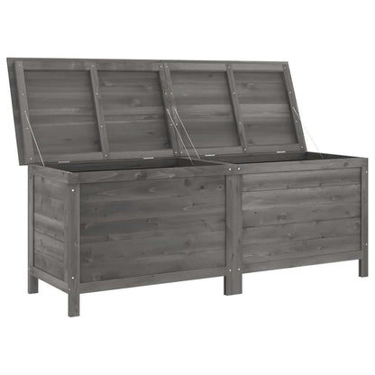 vidaXL Garden Storage Box Anthracite 150x50x56.5 cm Solid Wood Fir