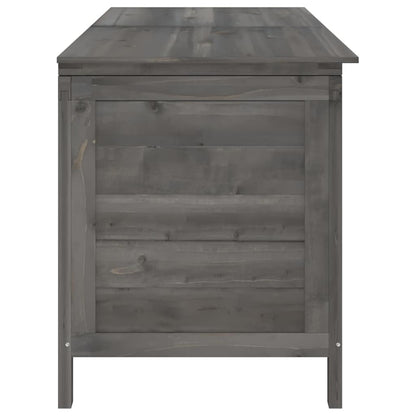 vidaXL Garden Storage Box Anthracite 150x50x56.5 cm Solid Wood Fir