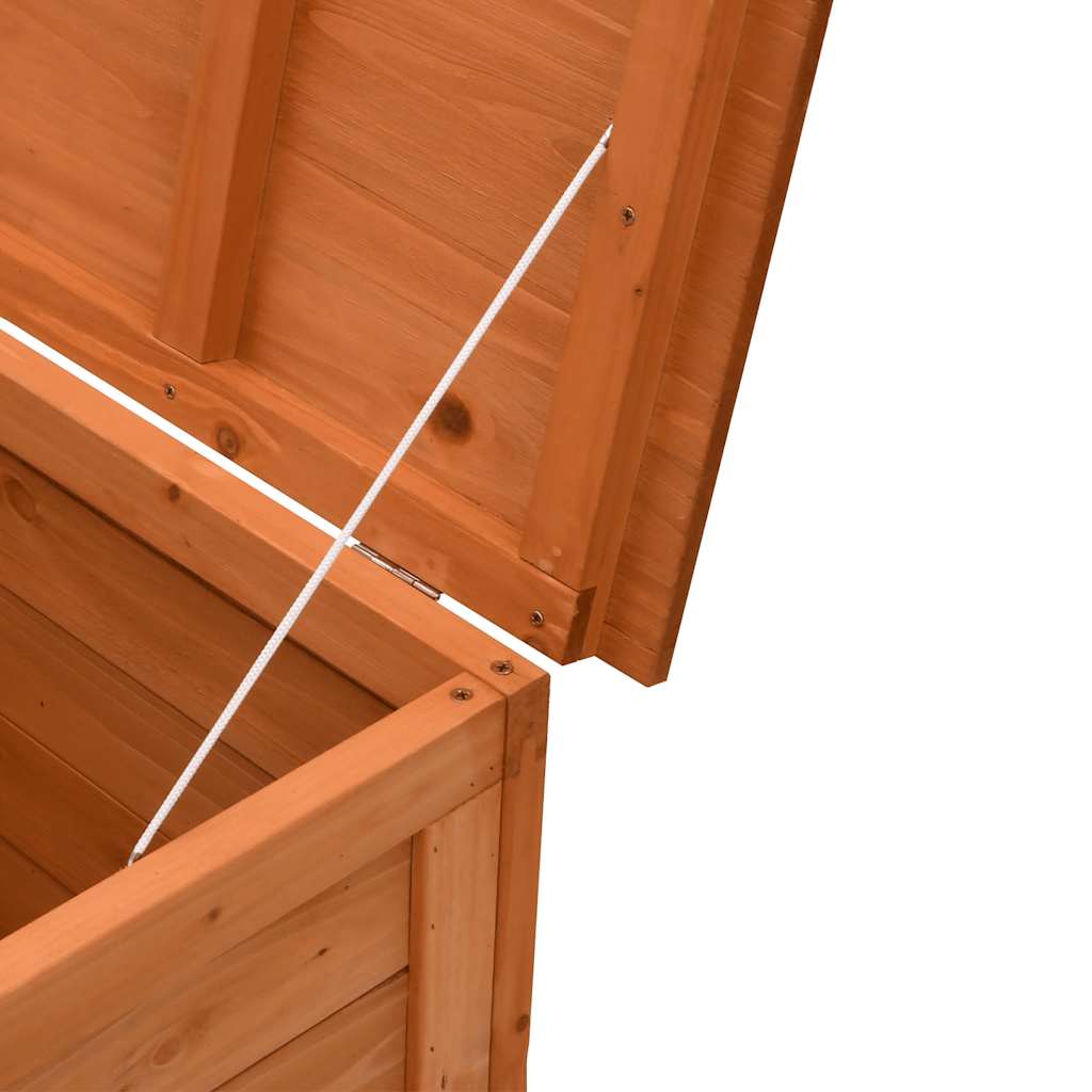vidaXL Garden Storage Box Brown 150x50x56.5 cm Solid Wood Fir
