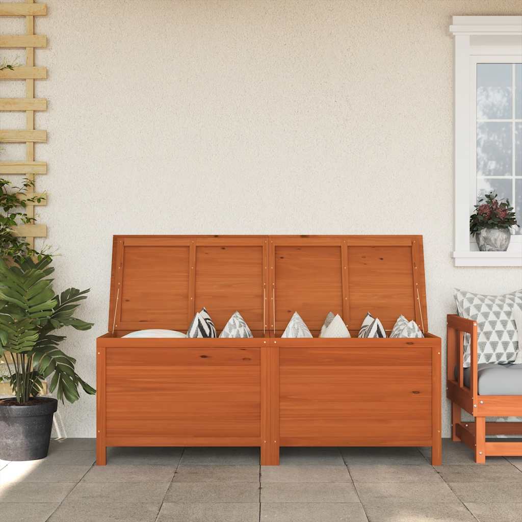 vidaXL Garden Storage Box Brown 150x50x56.5 cm Solid Wood Fir