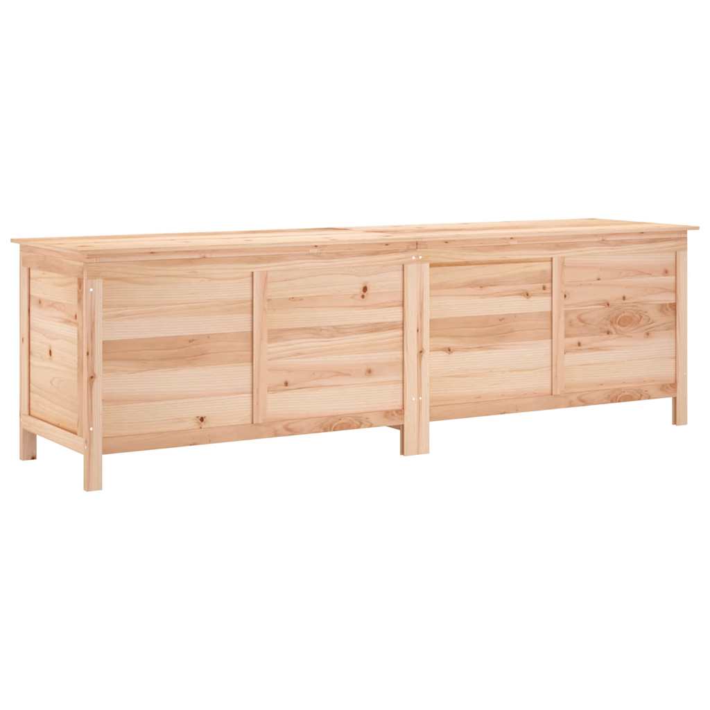 vidaXL Garden Storage Box 198.5x50x56.5 cm Solid Wood Fir - Brown