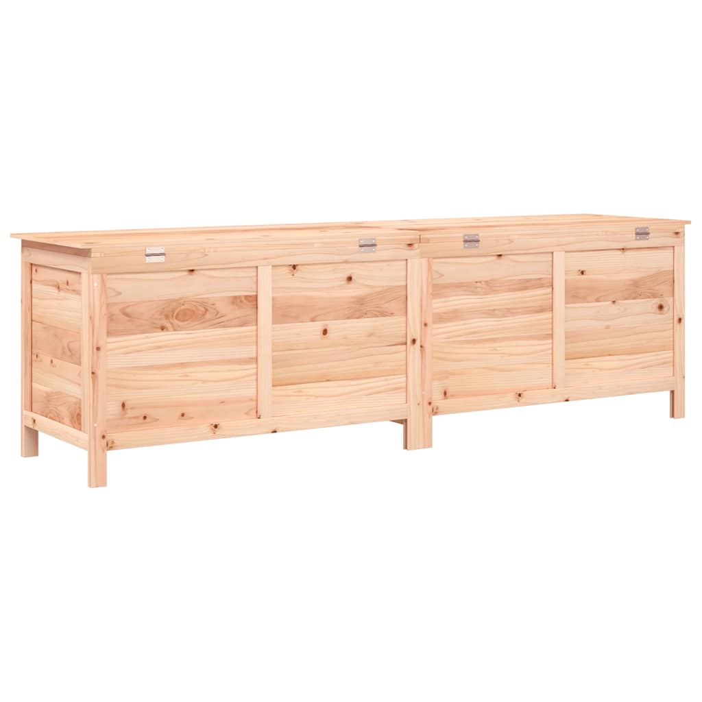 vidaXL Garden Storage Box 198.5x50x56.5 cm Solid Wood Fir - Brown
