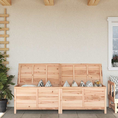 vidaXL Garden Storage Box 198.5x50x56.5 cm Solid Wood Fir - Brown
