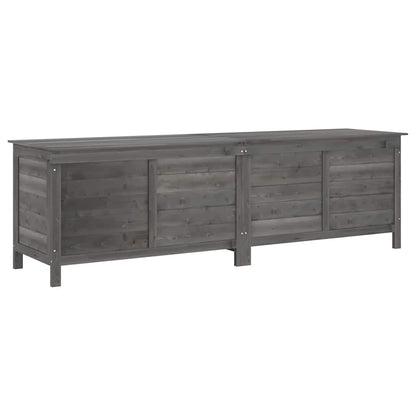 vidaXL Garden Storage Box Anthracite 198.5x50x56.5 cm Solid Wood Fir