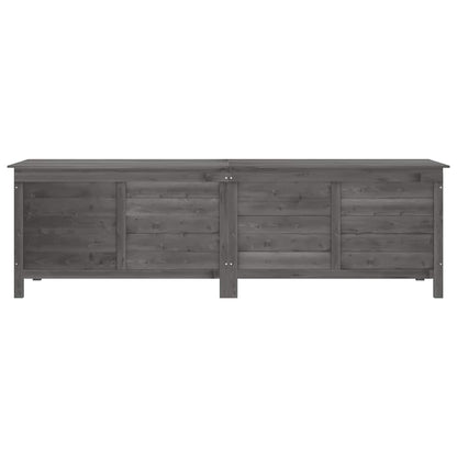 vidaXL Garden Storage Box Anthracite 198.5x50x56.5 cm Solid Wood Fir