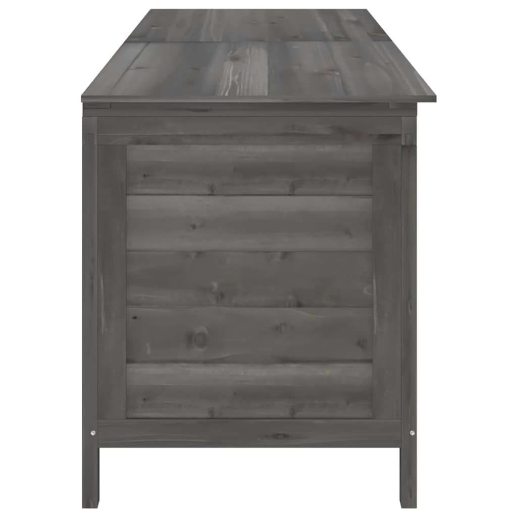 vidaXL Garden Storage Box Anthracite 198.5x50x56.5 cm Solid Wood Fir