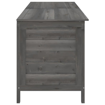 vidaXL Garden Storage Box Anthracite 198.5x50x56.5 cm Solid Wood Fir