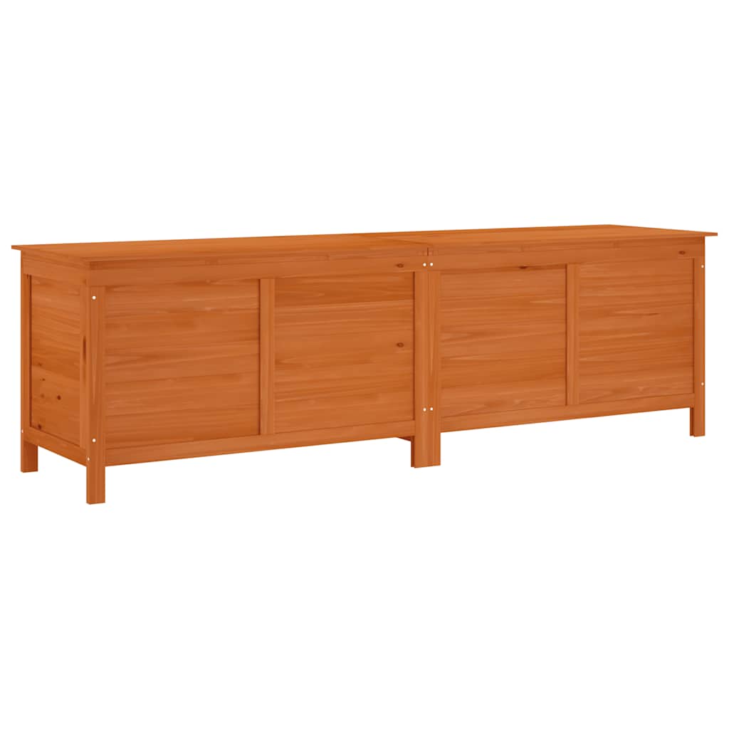 vidaXL Garden Storage Box Brown 198.5x50x56.5 cm Solid Wood Fir
