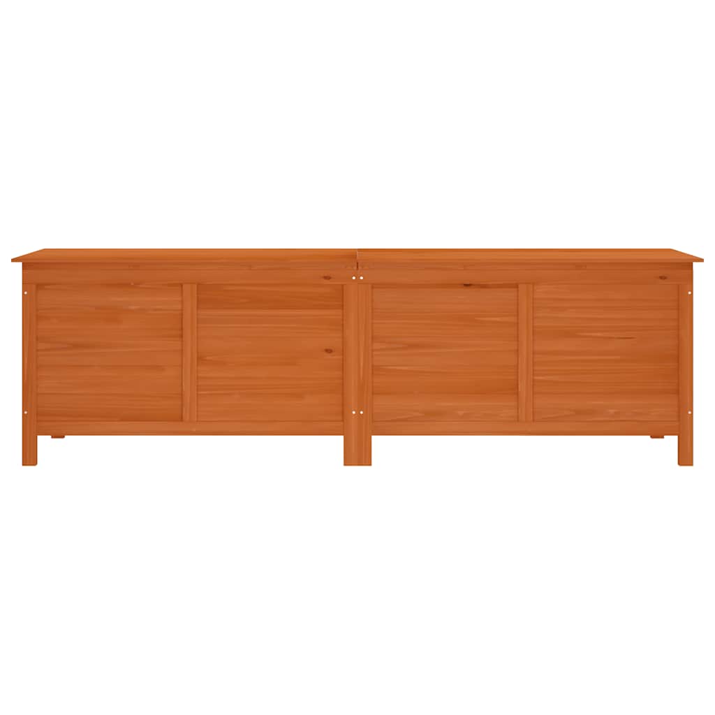 vidaXL Garden Storage Box Brown 198.5x50x56.5 cm Solid Wood Fir