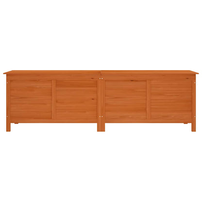 vidaXL Garden Storage Box Brown 198.5x50x56.5 cm Solid Wood Fir