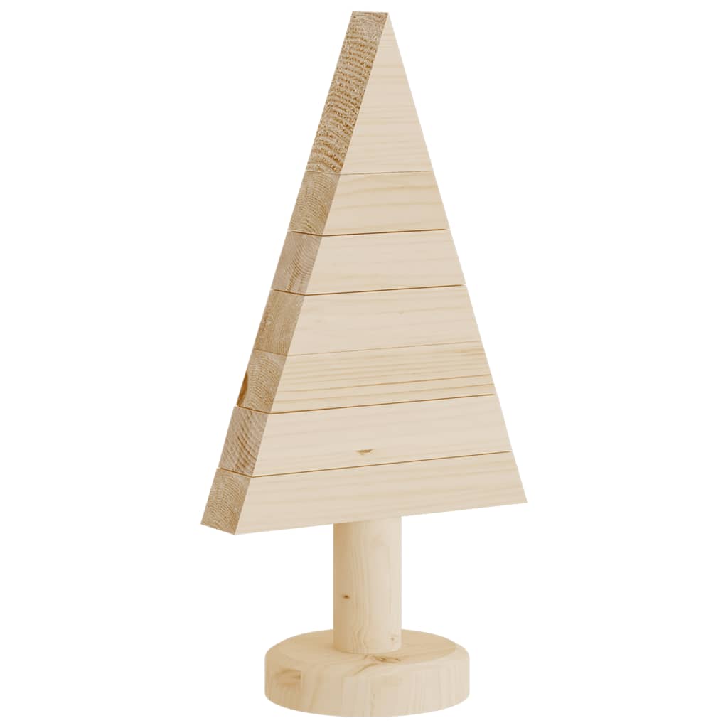 vidaXL Wooden Christmas Trees for Decoration 2 pcs 30 cm Solid Wood Pine - Brown