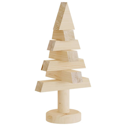 vidaXL Wooden Christmas Trees for Decoration 2 pcs 30 cm Solid Wood Pine - Brown
