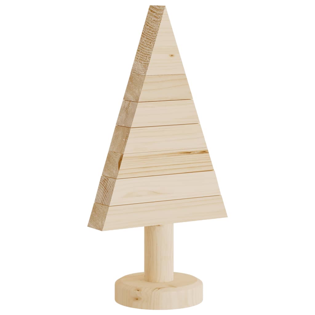 vidaXL Wooden Christmas Trees for Decoration 2 pcs 30 cm Solid Wood Pine - Brown