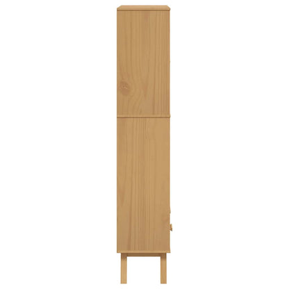 vidaXL Bookcase 4-Tier OLDEN Brown Solid Wood Pine