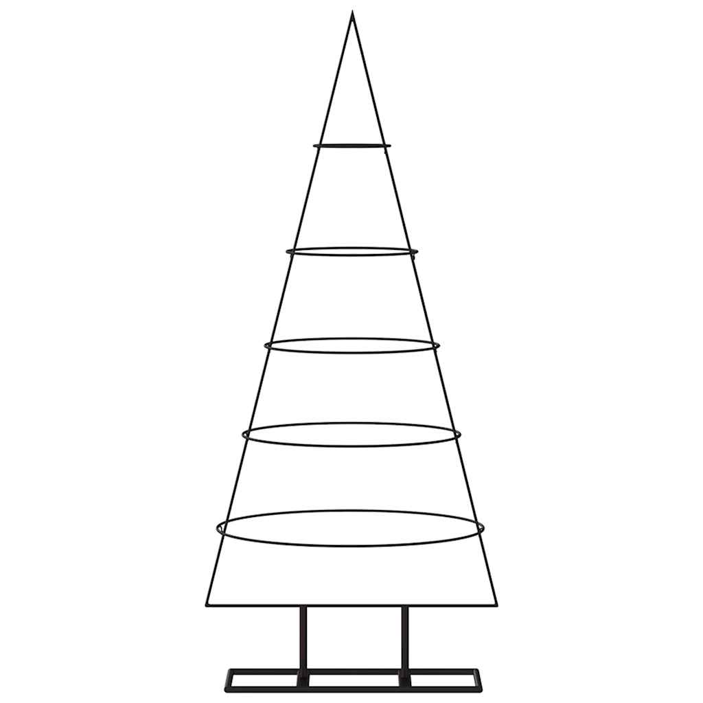 vidaXL Metal Christmas Tree for Decoration Black 125 cm