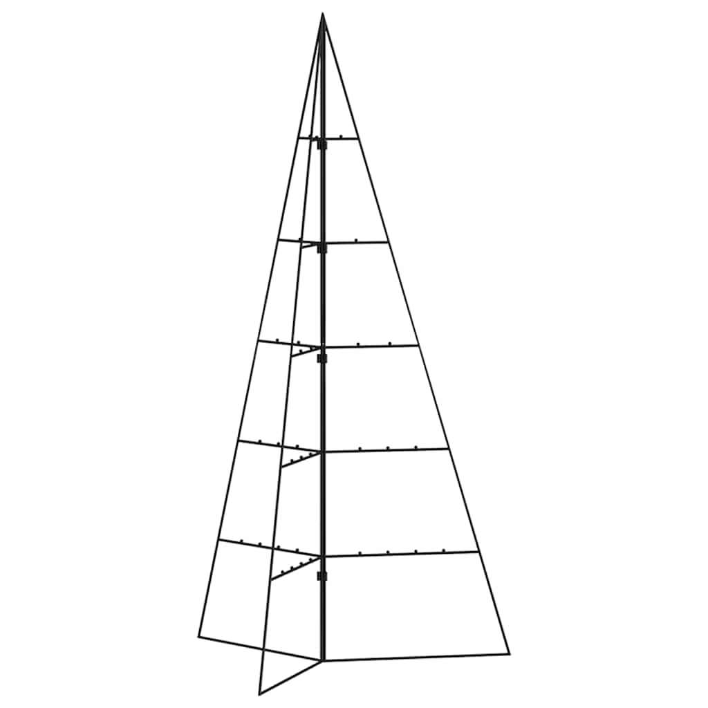 vidaXL Metal Christmas Tree for Decoration Black 100 cm