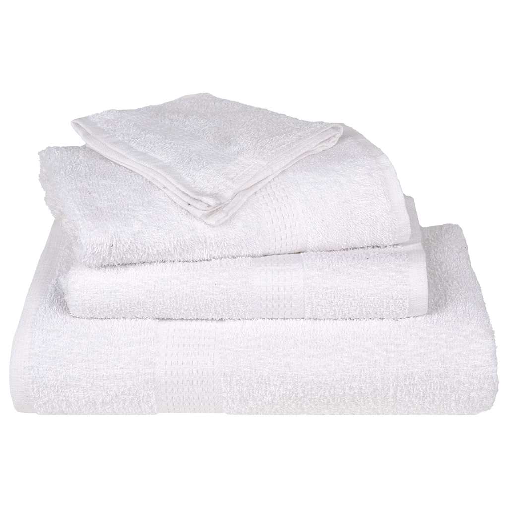 vidaXL Washcloths ""FROGN"" 4 pcs White 15x21 cm 360 gsm - 21 x 15 cm