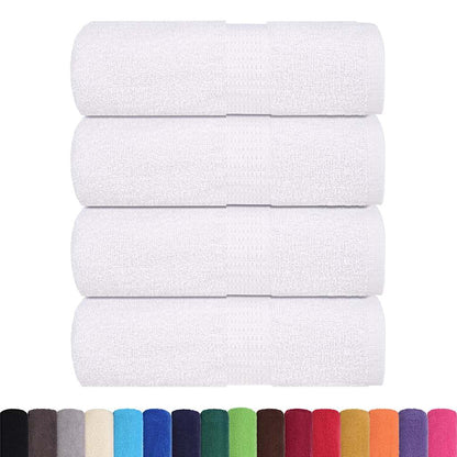 vidaXL Wash Towels ""FROGN"" 4 pcs White 30x30 cm 360 gsm