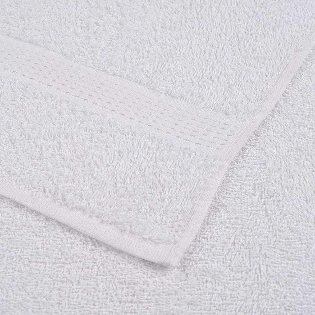 vidaXL Wash Towels ""FROGN"" 4 pcs White 30x30 cm 360 gsm