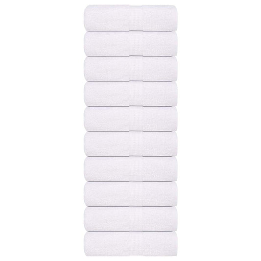 vidaXL Wash Towels ""FROGN"" 10 pcs White 30x30 cm 360 gsm