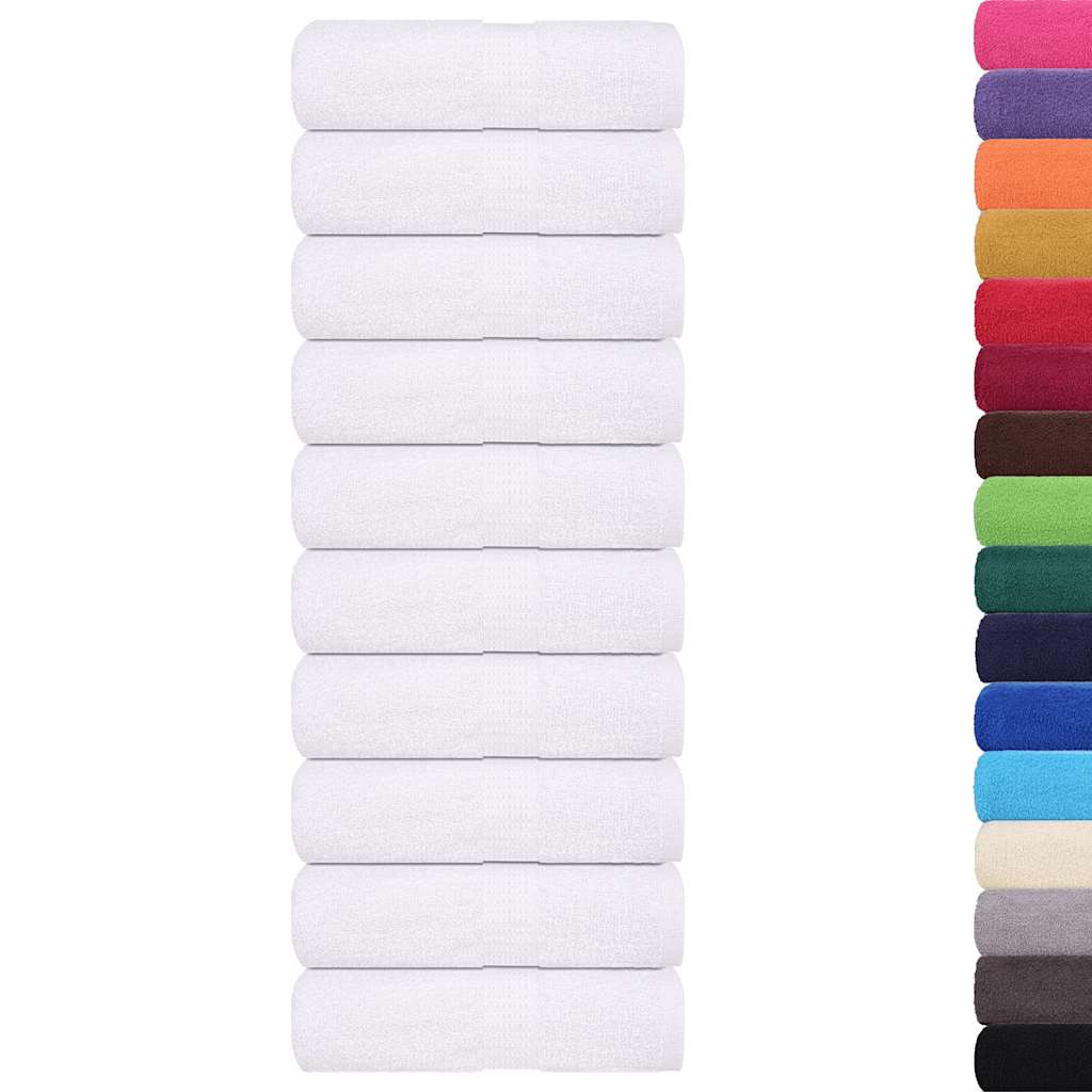 vidaXL Wash Towels ""FROGN"" 10 pcs White 30x30 cm 360 gsm