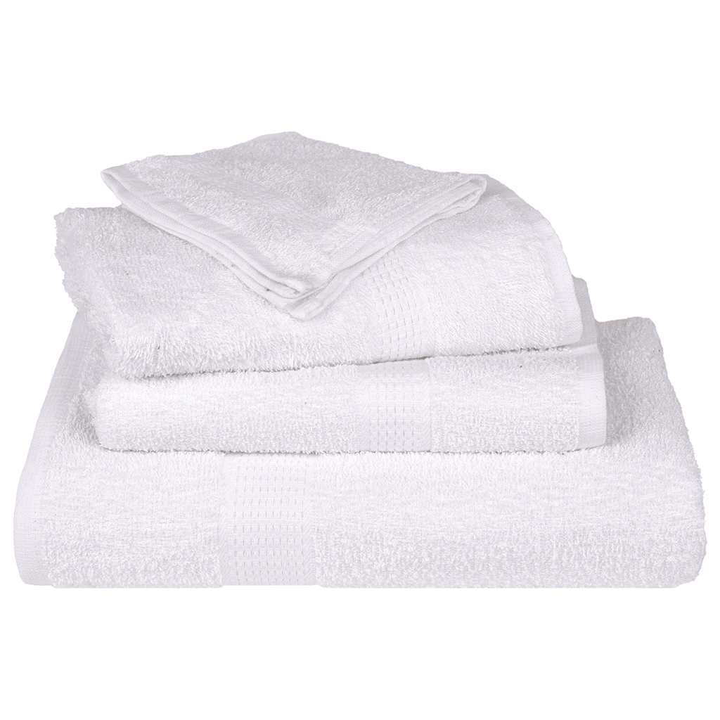 vidaXL Wash Towels ""FROGN"" 50 pcs White 30x30 cm 360 gsm