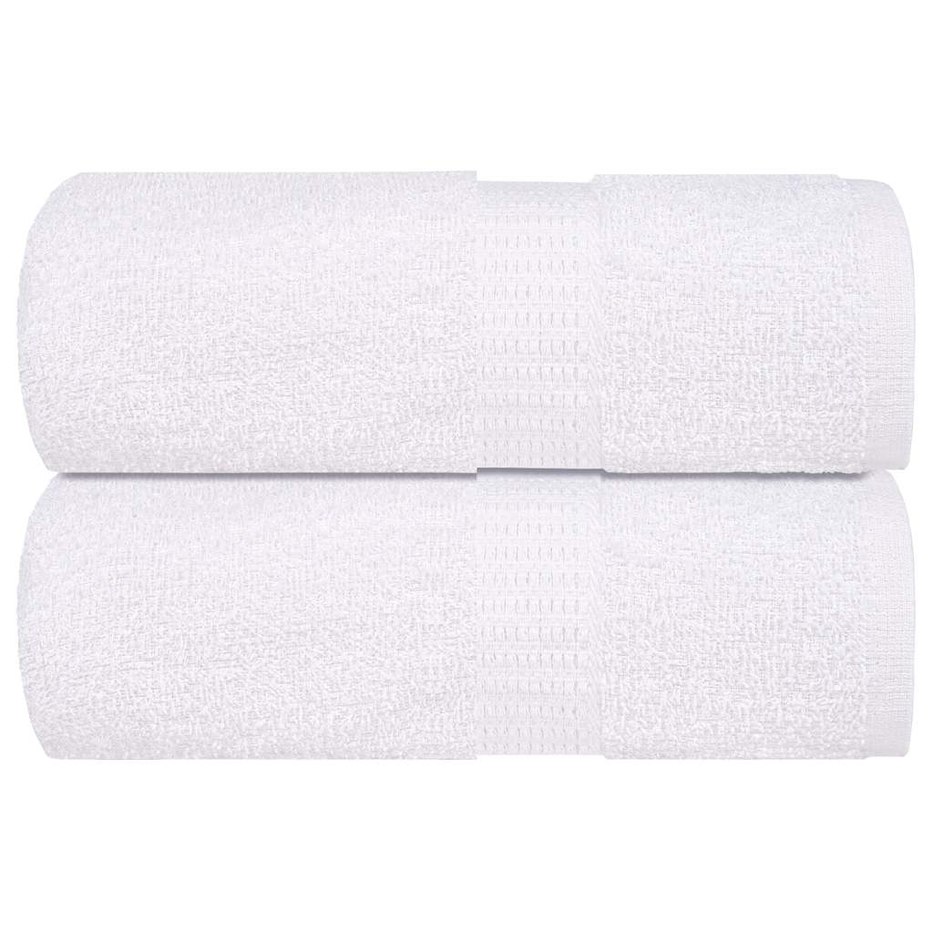 vidaXL Guest Towels ""FROGN"" 2 pcs White 30x50 cm 360 gsm - 50 x 30 cm