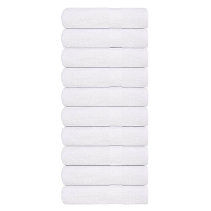 vidaXL Shower Towels ""FROGN"" 10 pcs White 70x140 cm 360 gsm - 140 x 70 cm