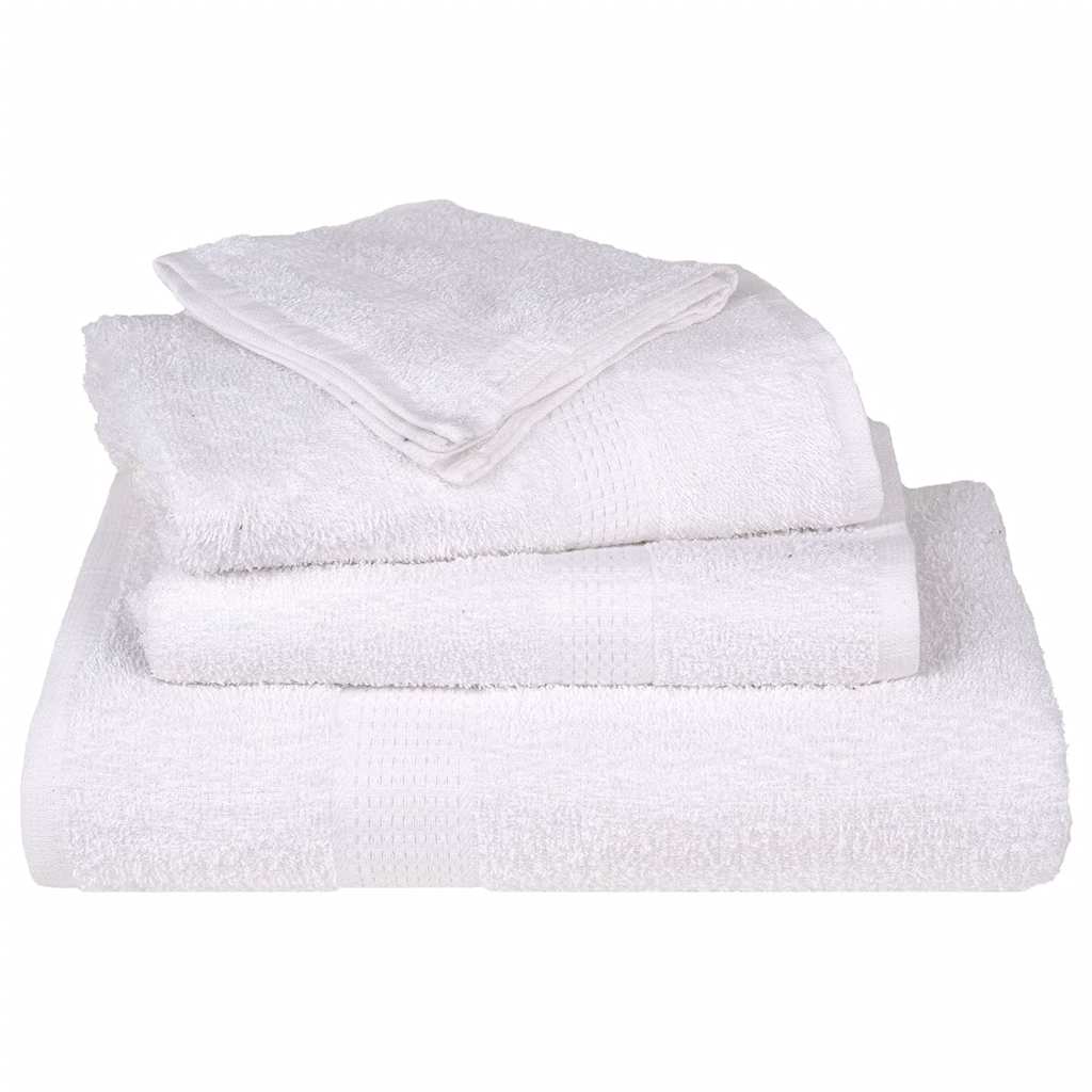vidaXL Shower Towels ""FROGN"" 25 pcs White 70x140 cm 360 gsm - 140 x 70 cm