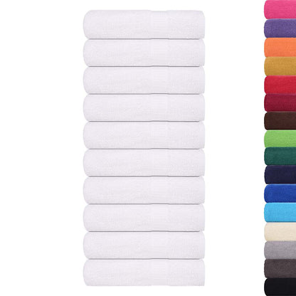 vidaXL Bath Towels ""FROGN"" 25 pcs White 100x150 cm 360 gsm - 150 x 100 cm