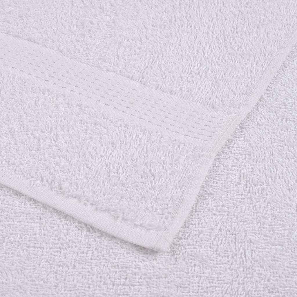 vidaXL Bath Towels ""FROGN"" 25 pcs White 100x150 cm 360 gsm - 150 x 100 cm
