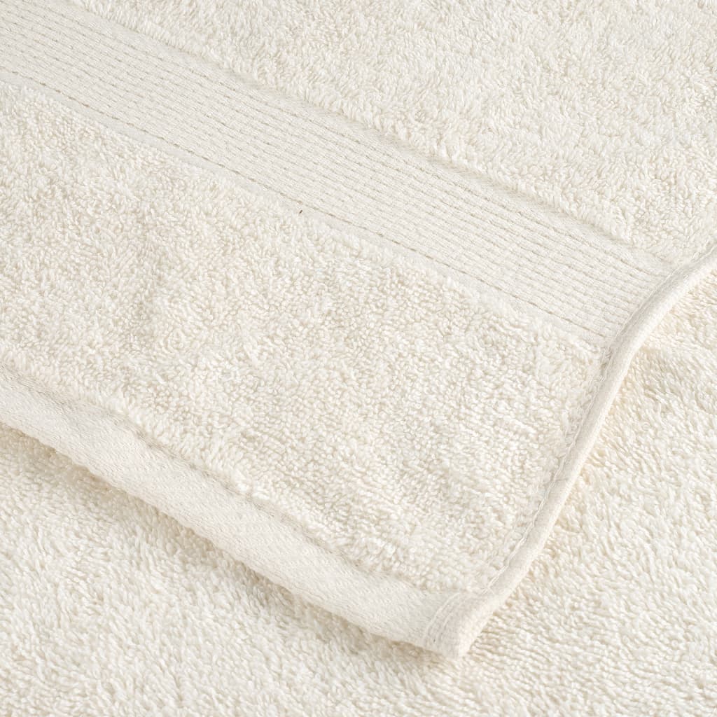 vidaXL Premium Hand Towels SOLUND 10 pcs Cream 50x100 cm 600 gsm