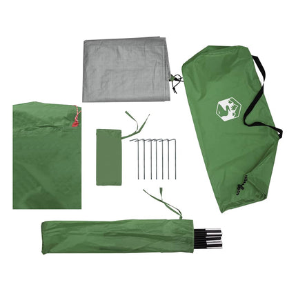 vidaXL Camping Tent Dome 2-Person Green Waterproof - 42348