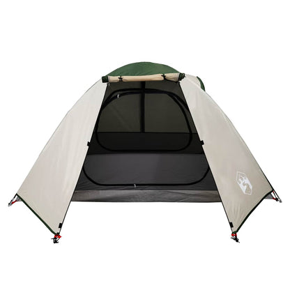 vidaXL Camping Tent Dome 2-Person Green Waterproof - 42348