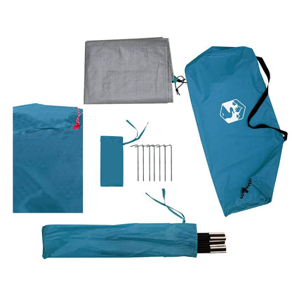 vidaXL Camping Tent Dome 2-Person Blue Waterproof - 42361