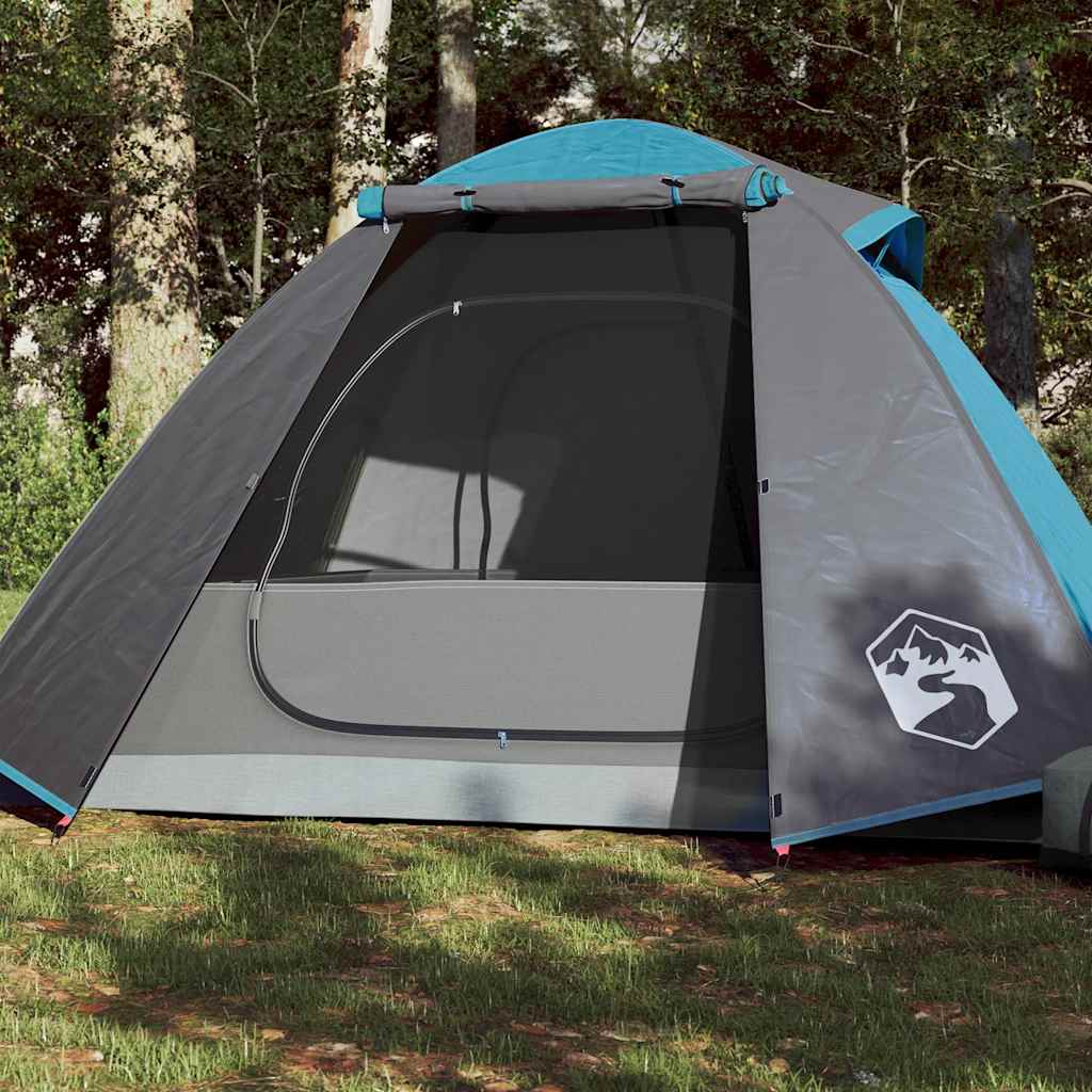 vidaXL Camping Tent Dome 2-Person Blue Waterproof - 42361