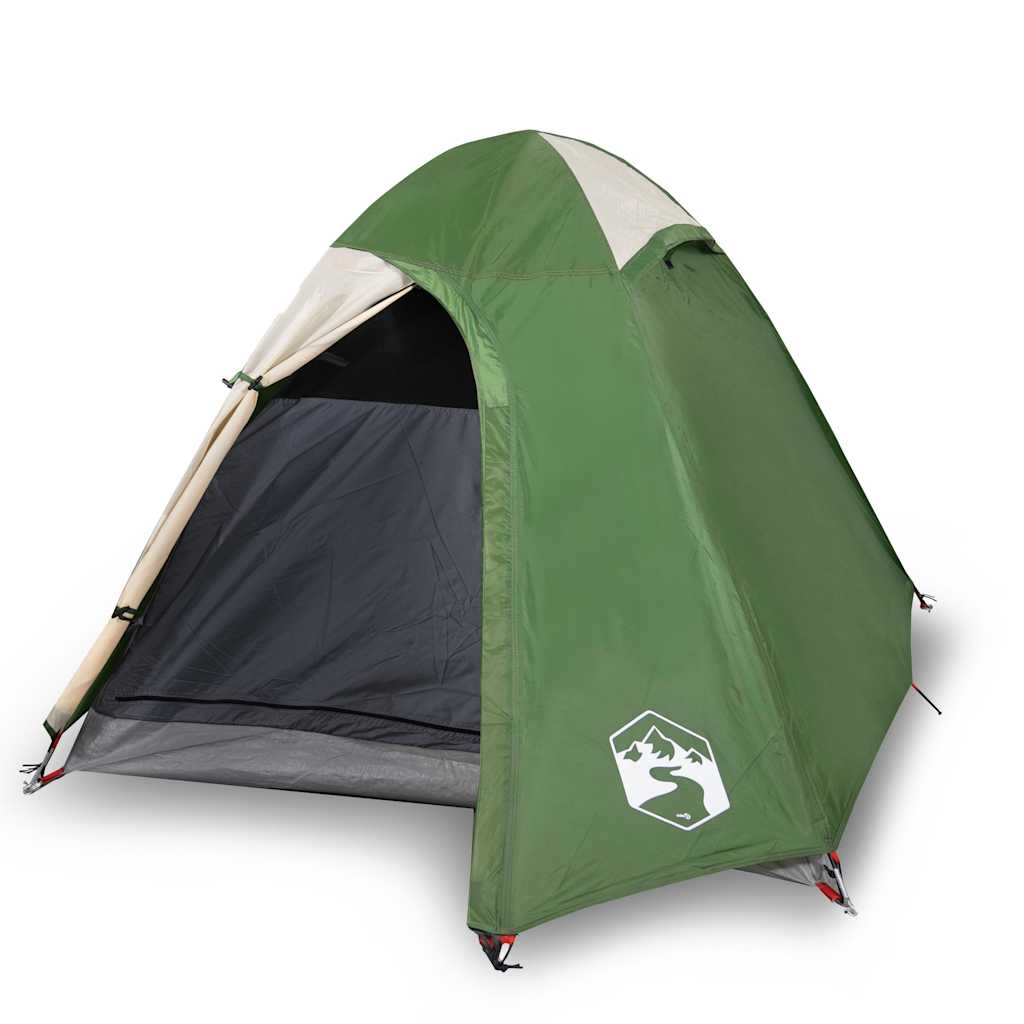 vidaXL Camping Tent Dome 2-Person Green Waterproof - 42375
