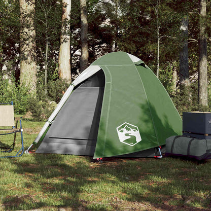 vidaXL Camping Tent Dome 2-Person Green Waterproof - 42375