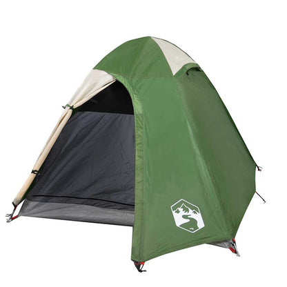 vidaXL Camping Tent Dome 2-Person Green Waterproof - 42375