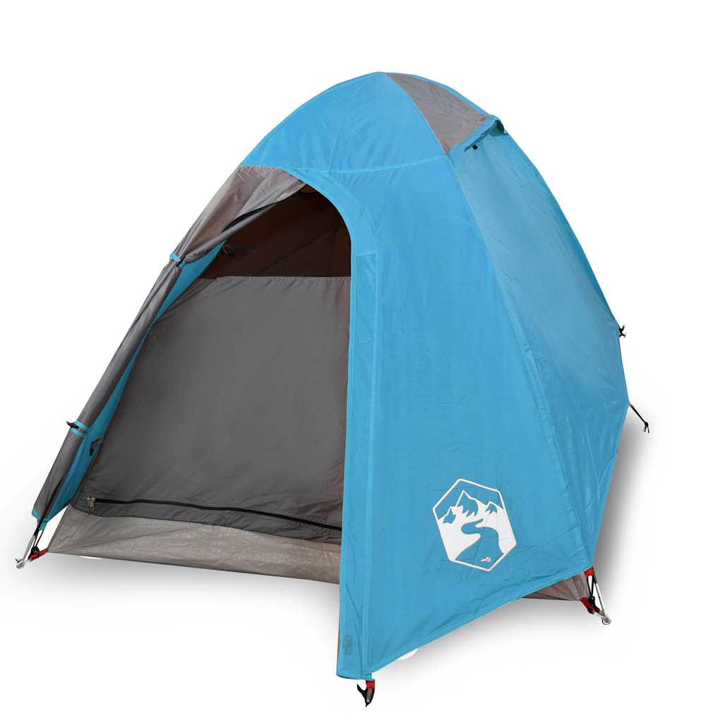 vidaXL Camping Tent Dome 2-Person Blue Waterproof - 42379