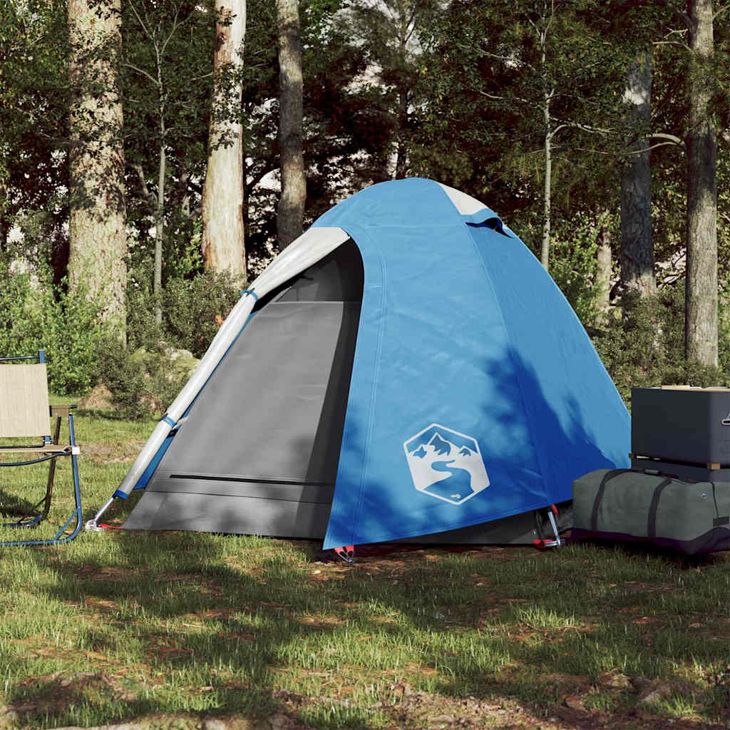 vidaXL Camping Tent Dome 2-Person Blue Waterproof - 42379