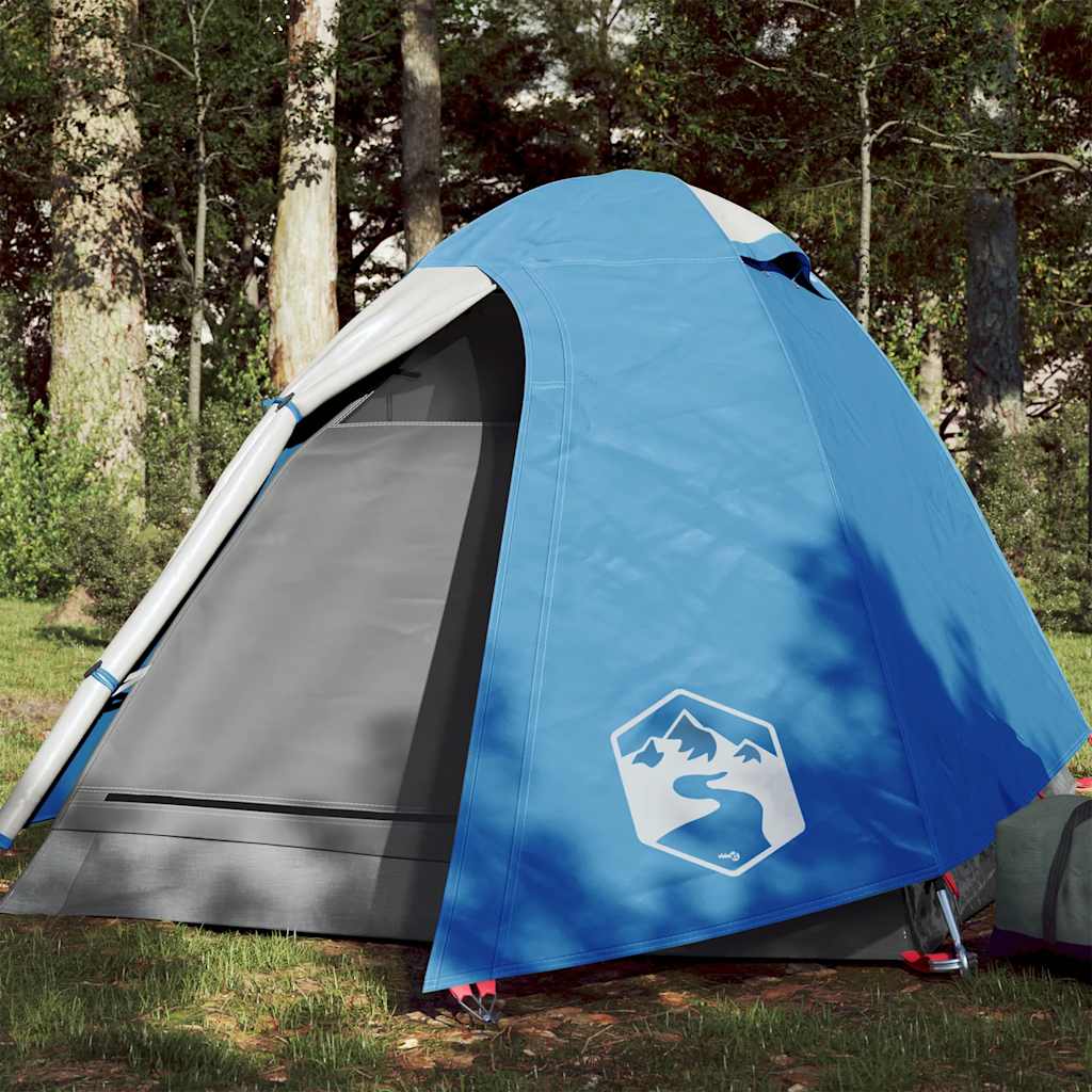 vidaXL Camping Tent Dome 2-Person Blue Waterproof - 42379