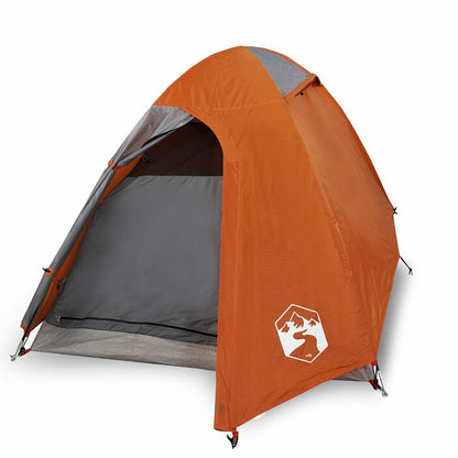 vidaXL Camping Tent Dome 2-Person Orange Waterproof - 42386