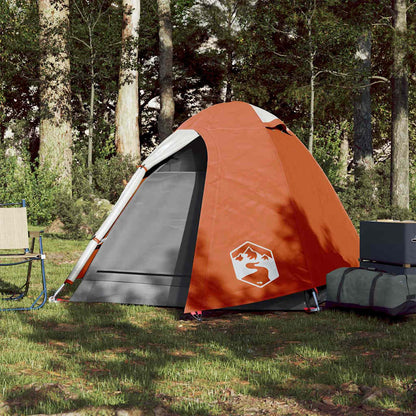 vidaXL Camping Tent Dome 2-Person Orange Waterproof - 42386