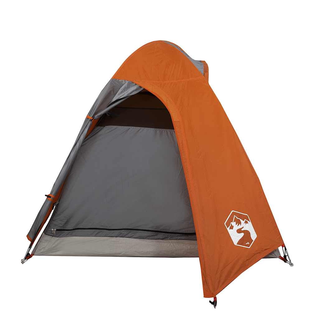 vidaXL Camping Tent Dome 2-Person Orange Waterproof - 42386