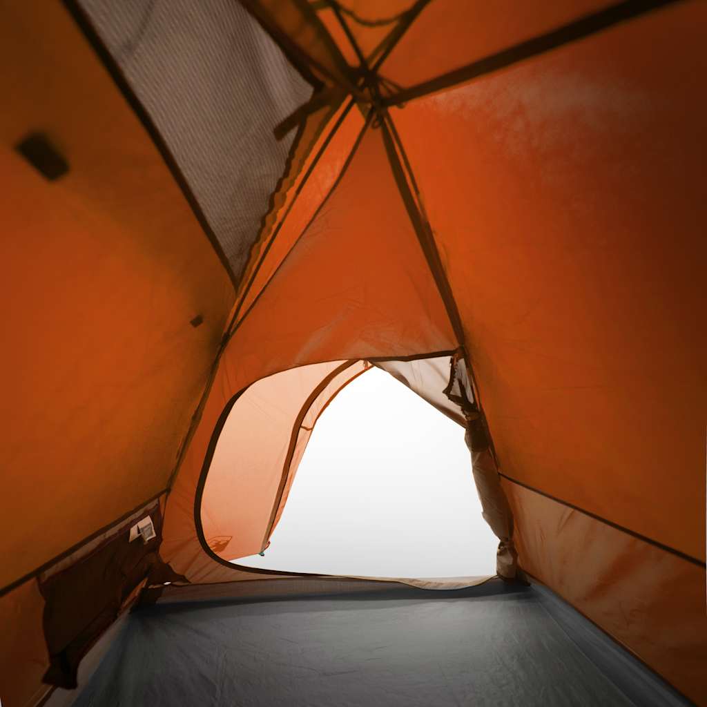 vidaXL Camping Tent Dome 2-Person Orange Waterproof - 42386